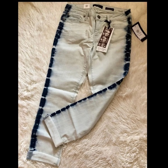 NWT Jessica Simpson Tie Dye Low Rise Skinny Jeans Size 28 - Picture 6 of 16